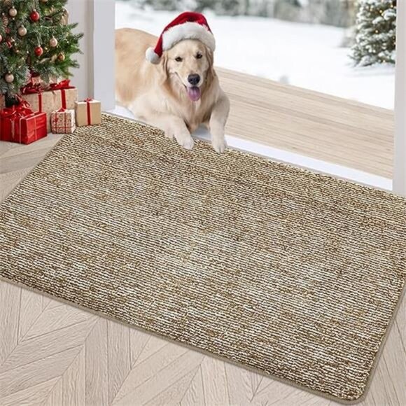 Indoor Doormat, Front Door Mat 20"x32" Absorbent Rubber Backing Non Slip Back - Picture 7 of 7